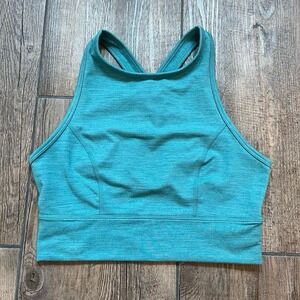 Joy Lab Teal Unlined Wireless Pull On Sports Bra Women's Size Small